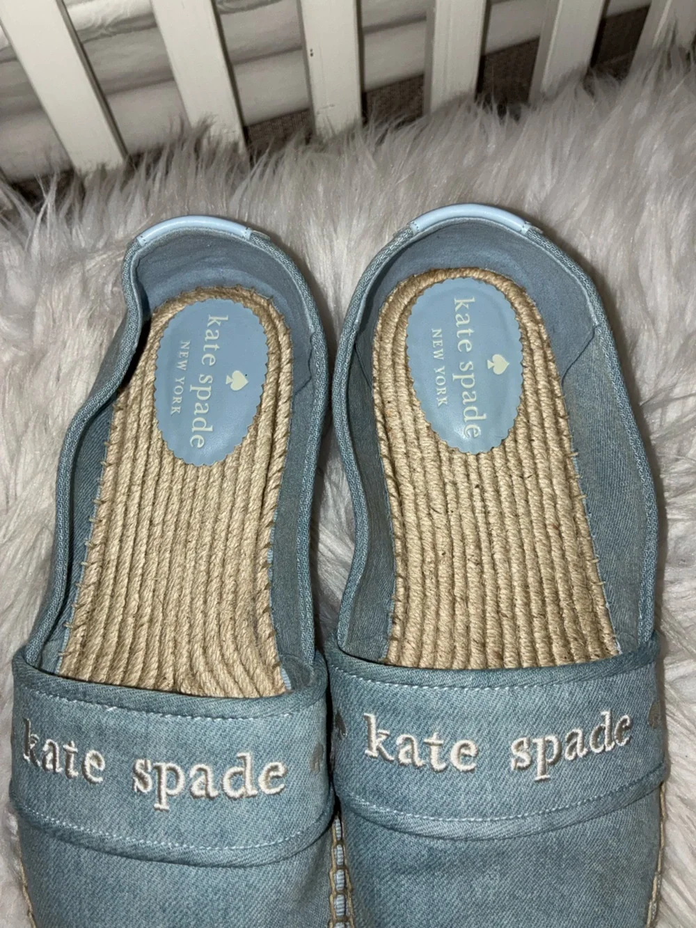 Kate Spade Piper Denim Espadrille Sz 10B